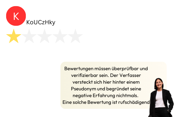 Bewertung auf Google löschen